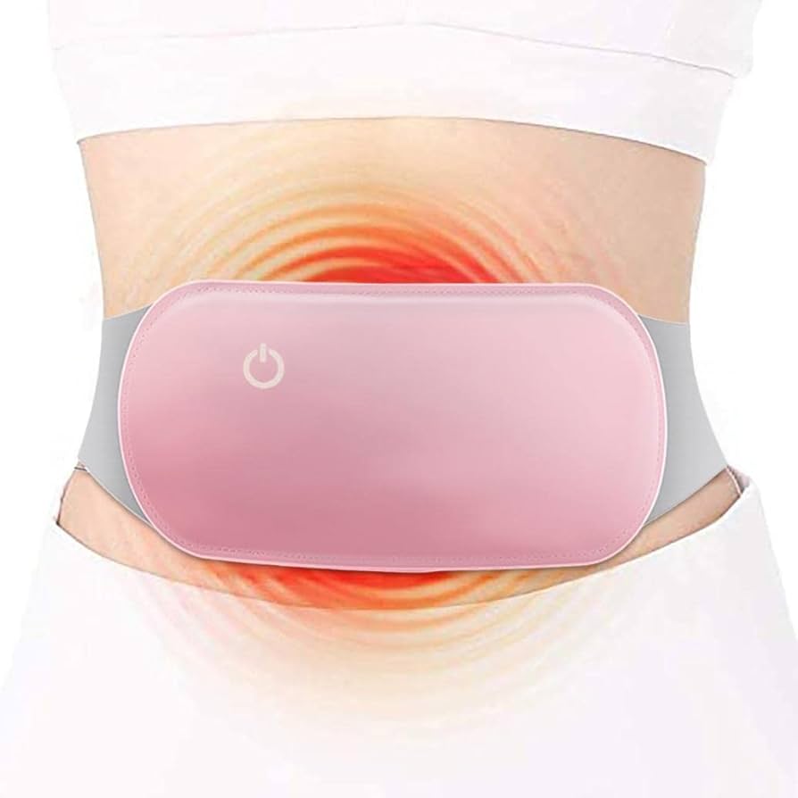 J & M Fashion Menstrual Relief Heating Belt – Portable Vibration & Heat Therapy for Cramps and Back Pain