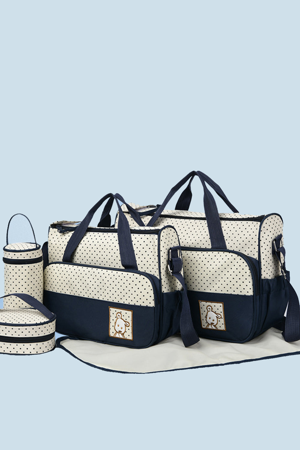 Oxford Cloth Contrast 4 Piece Bag Set